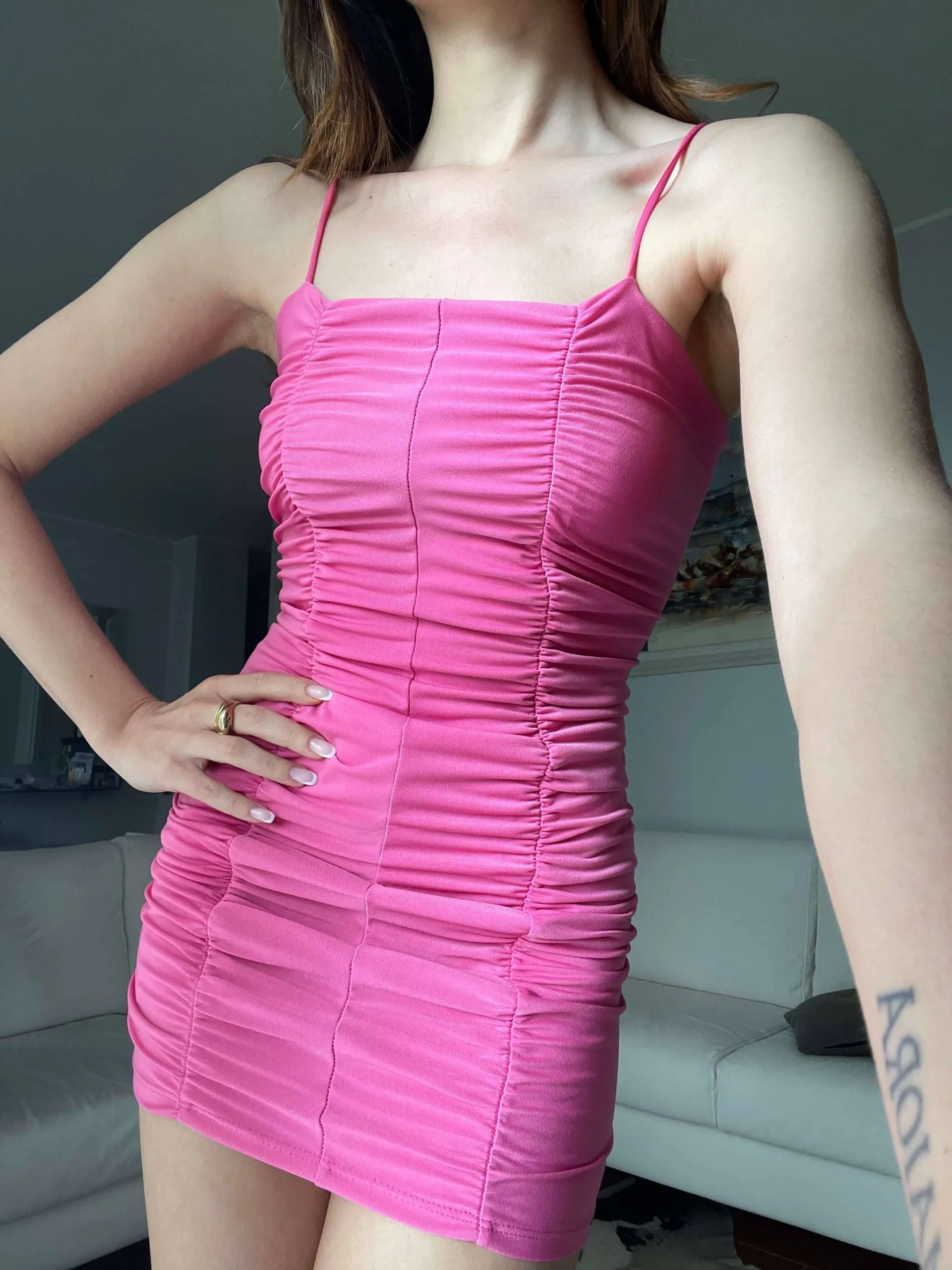 Abitino corto fucsia