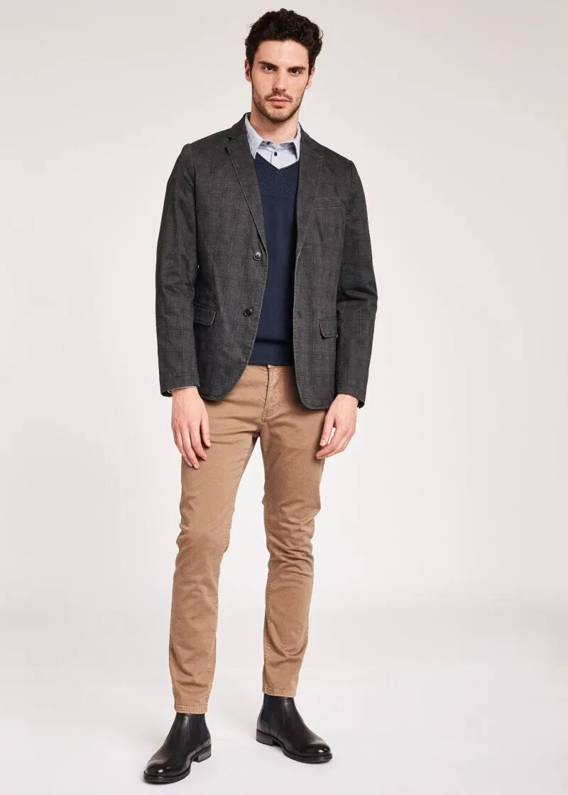 Blazer in gabardina stretch
