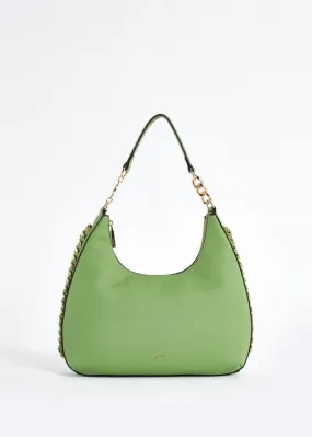 Borsa shoulder in similpelle con catena