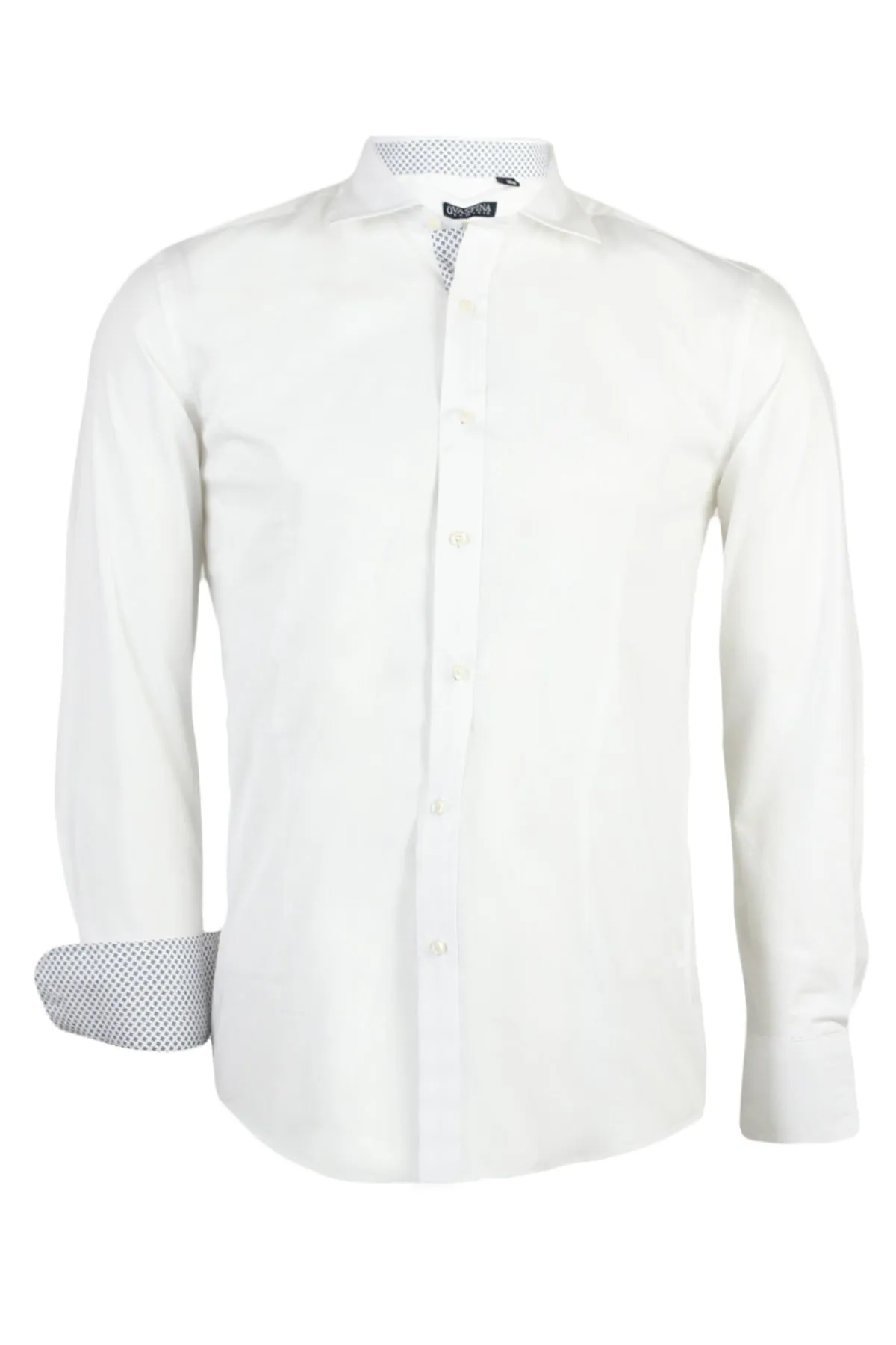Camicia da uomo con toppe a contrasto