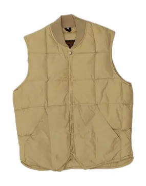EDDIE BAUER Mens Padded Gilet EU 38 Medium Beige