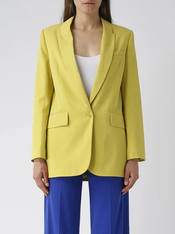 Giacca donna Nenette in tencel e cotone Limone