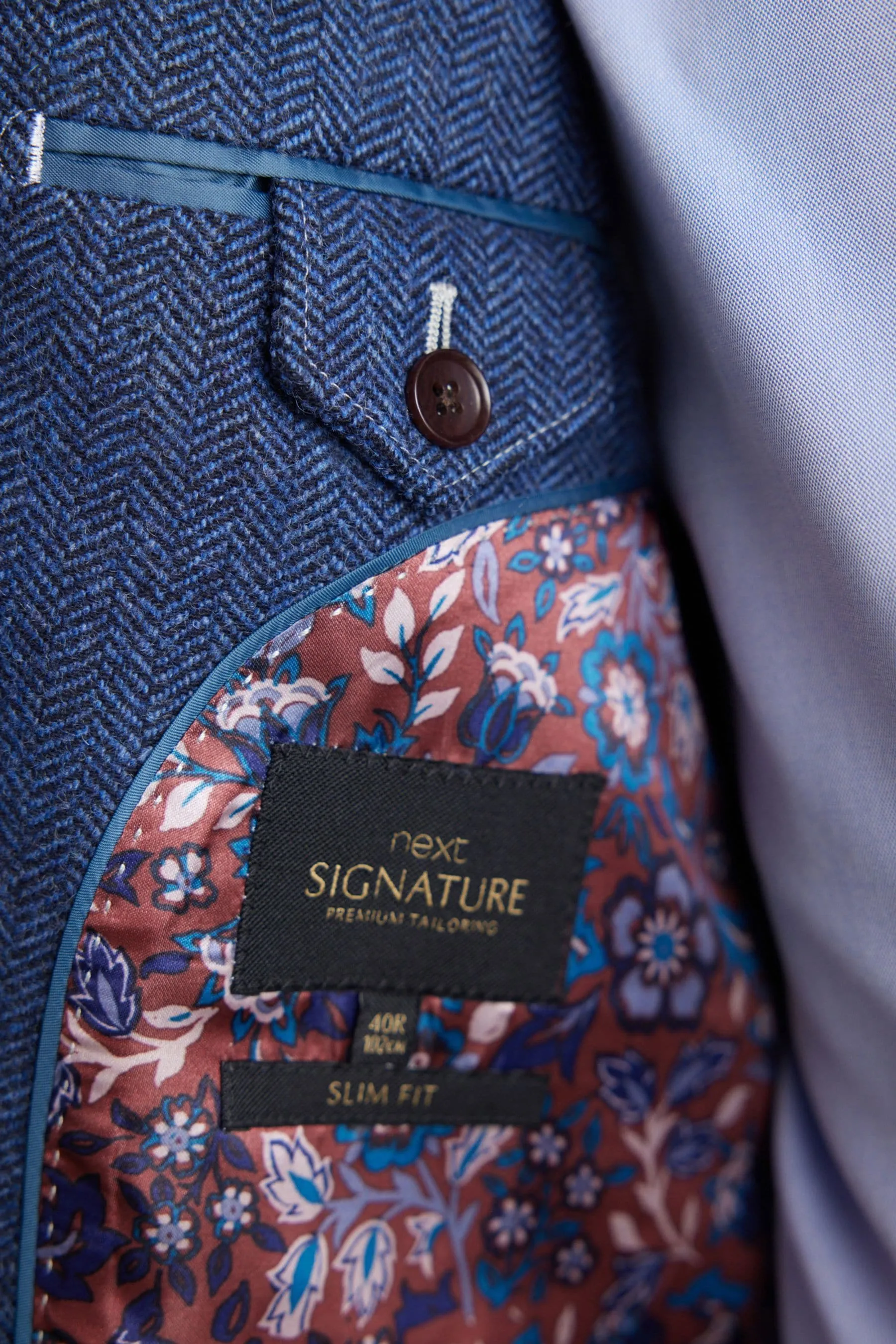 Nova Fides Signature - Blazer in lana a spina di pesce