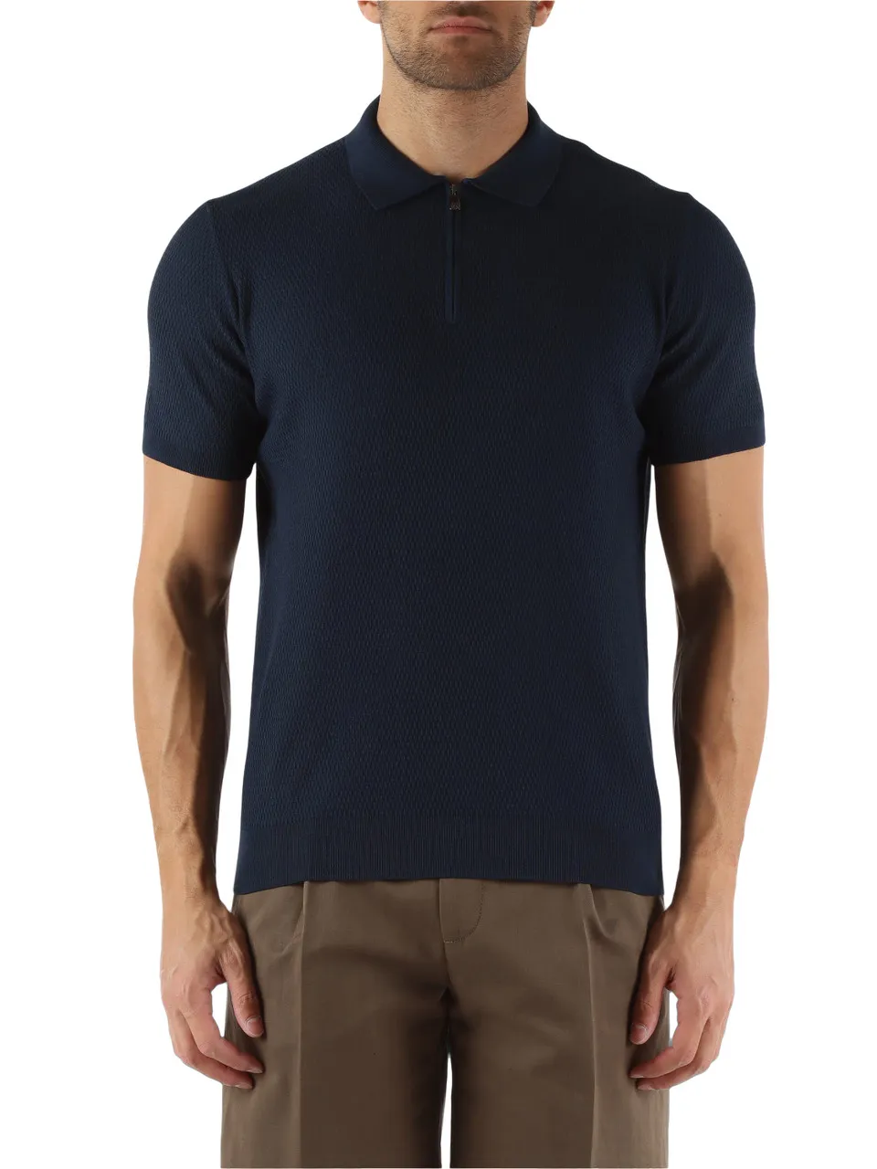 Polo lavorata in cotone