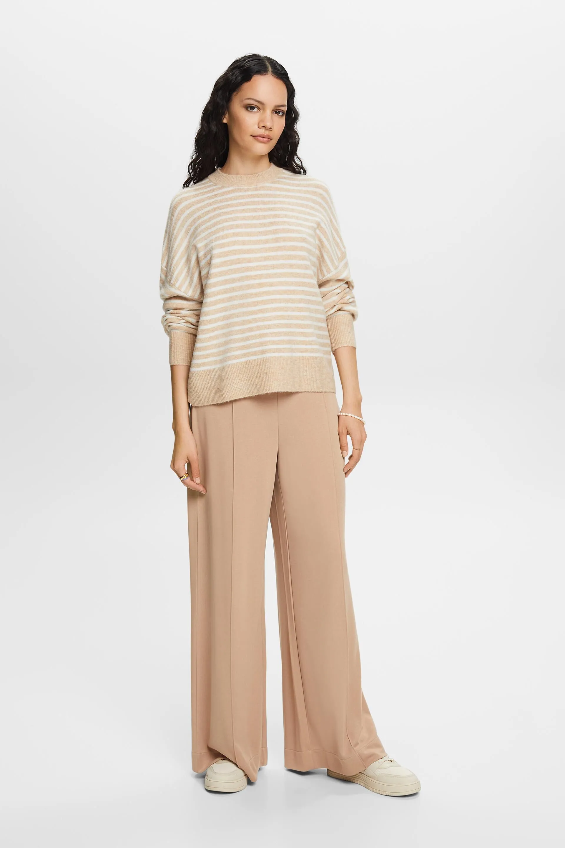 Pullover a maglia con maniche blouson